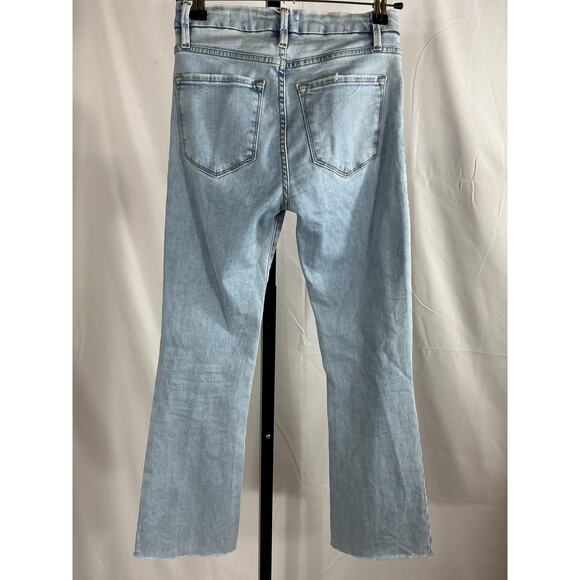 Frame 'Le' Blue  Crop Mini Bootcut Denim Jean Size 24 - Picture 3 of 4